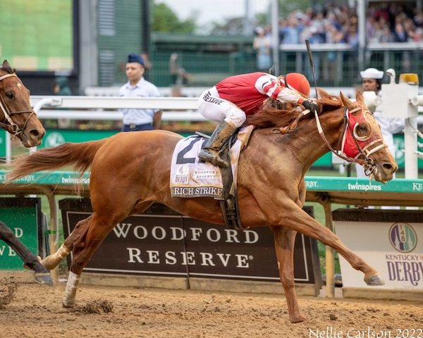 Rich Strike at the 2022 Kentucky Derby