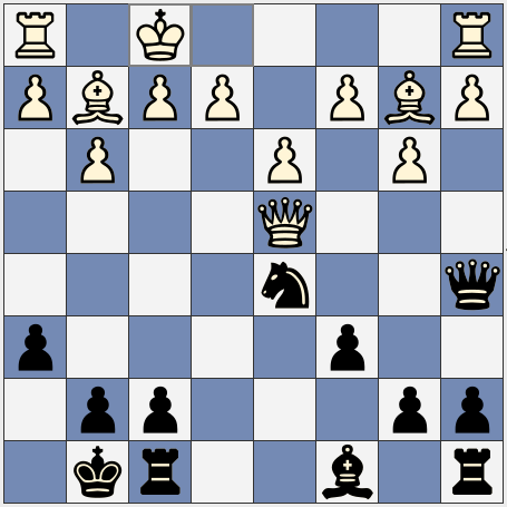 Image of position on chessboard with Black to move