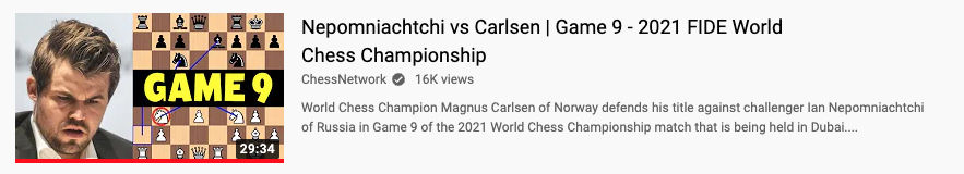 ChessNetwork video analysis of Game 9