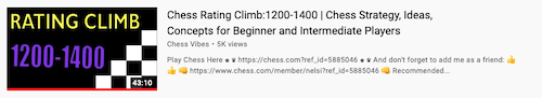 Chess Rating Climb 1200-1400 Rating Range