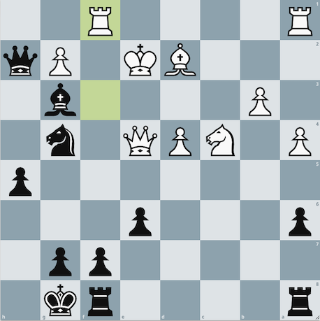 White Defended Pawn and Sets Up Attack on Queen